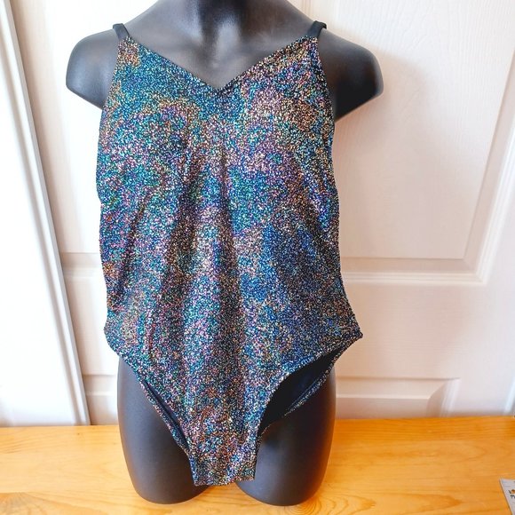 🎀 3/$30 NWT! One Piece bathing suit Multi Color Rainbow (3325) - Picture 1 of 9